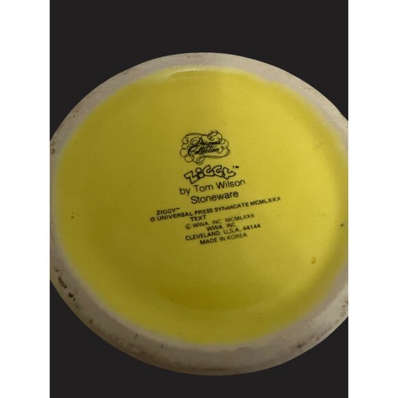 Ziggy "Break Time" Yellow Mug By Tom Wilson Stoneware - Picture 6 of 6